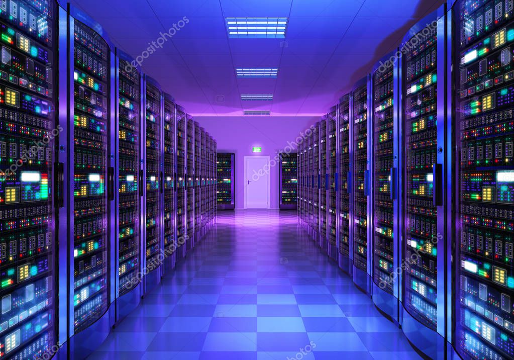 Server e storage in un piccolo rack aziendale
